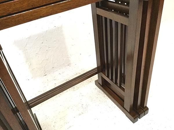 英国アンティーク木製ネストテーブル3台/収納式机/サイドテーブル(83-307) 3台セット】アンティーク ネストテーブル｜落ち着いた色味の木製