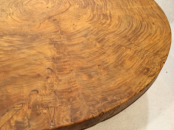 欅一枚板の丸テーブル - 骨董・アンティーク・ヴィンテージの家具 