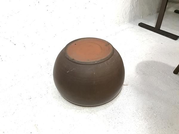 火鉢 木製 ひばち 暖房器具 焦げ茶 アンティーク 昭和レトロ