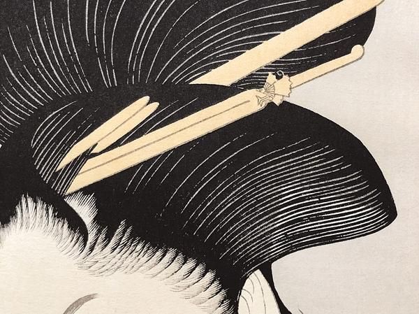 喜多川歌麿寛政三美人額装品