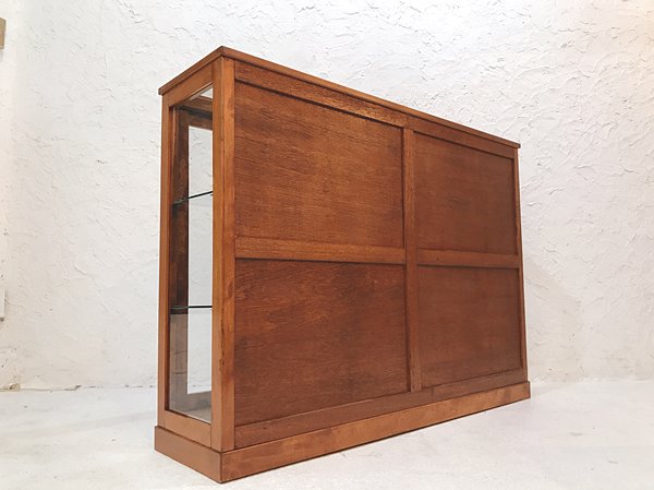 70s ビンテージ ウォルナット コレクションケース 飾り棚 戸棚 ローボード