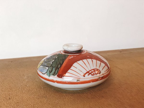 色絵油壺 - 骨董・アンティーク・ヴィンテージの家具・食器・雑貨の