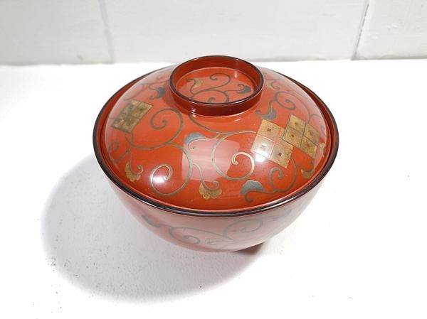 わっち品　蒔絵朱塗り蓋付菓子椀　合計20客 わっち様専用品蒔絵朱塗り蓋付菓子椀合計20客| Buyee日本代購