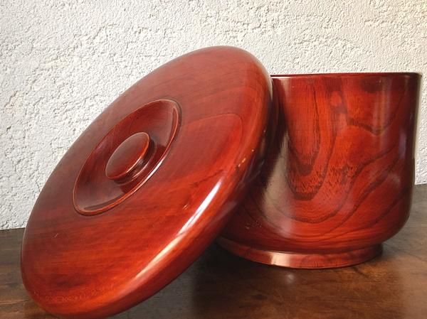 飯櫃 漆器 大正から昭和初期 直径23cm 高さ17cm