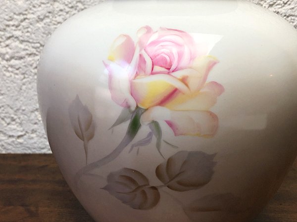 ノリタケ 花瓶 壺 ローズ - 骨董・アンティーク・ヴィンテージの家具 
