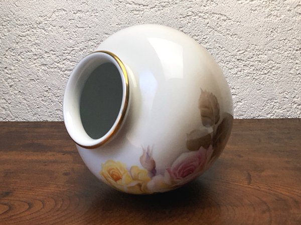 ノリタケ 花瓶 壺 ローズ - 骨董・アンティーク・ヴィンテージの家具