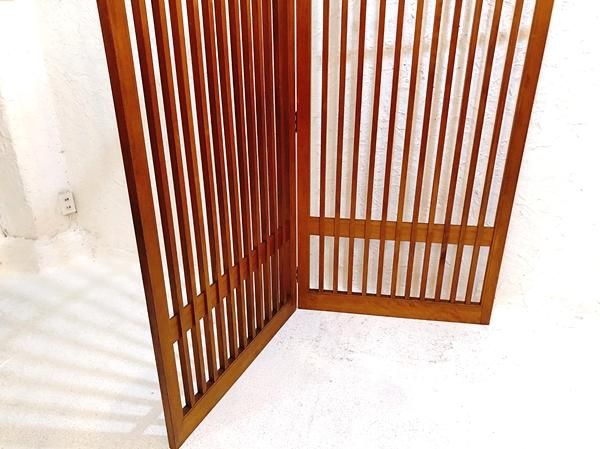 アジアン家具 木彫りパーテーション 衝立 透かし彫り シーシャム