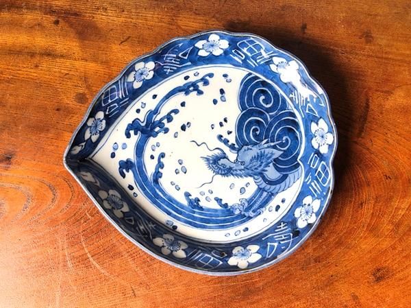 染付梅画紋  菓子鉢 染付梅画紋 菓子鉢 染付梅画紋 菓子鉢 食器