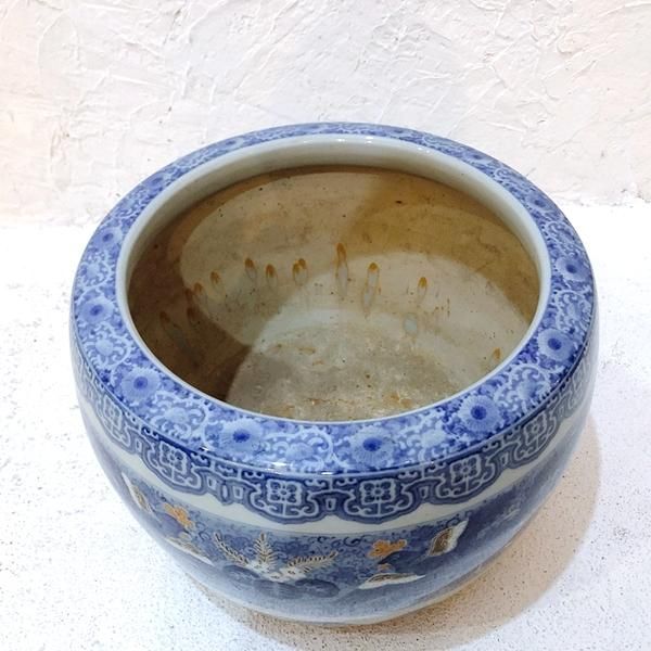 染付火鉢 火鉢/ Hibachi pot - OKURA ORIENTAL ART / 大蔵オリエンタルアート