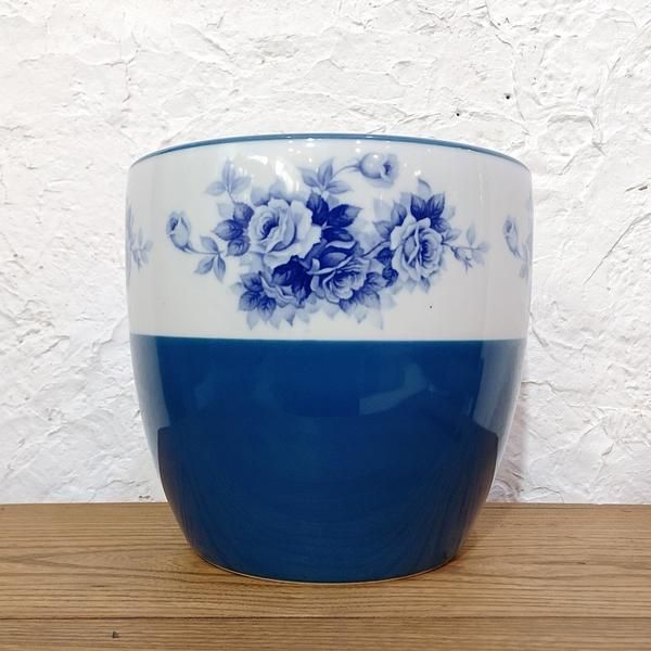 ノリタケ　火鉢　ブルーローズ ノリタケ火鉢(ブルーローズ) - ブルーパロット｜京都のアンティーク