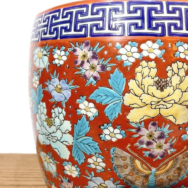 十錦火鉢 - ブルーパロット｜京都のアンティーク食器・家具