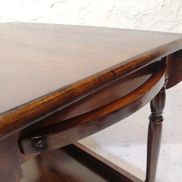 バタフライテーブル アンティーク オーク材 伸長式 木製テーブル 