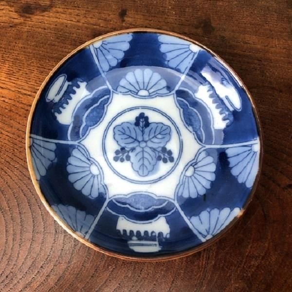 古伊万里明治以降の青海波模様　12センチの小皿 古伊万里明治以降の青海波模様 12センチの小皿 古伊万里明治以降