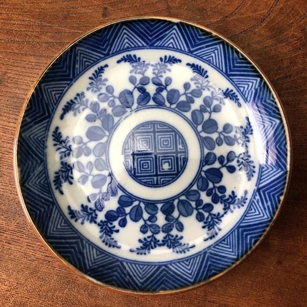 印判小皿　青白い伝統的陶器皿 15枚セット 生成失敗