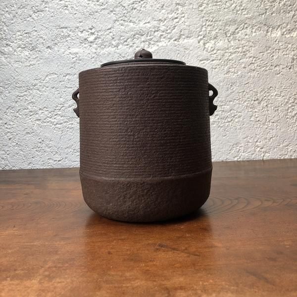 雑貨 糸目茶釜 内錆あり 直径16cm 高さ20cm