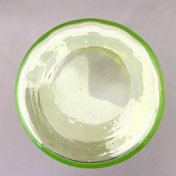 ウランガラスアイスペール｜直径11.5 高さ14｜昭和の風情