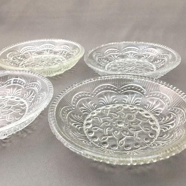 ビンテージ品 ガラス製 大皿 ベラルーシ ビンテージ品ガラス製大皿