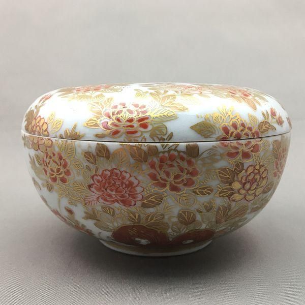 多色葉模様の茶道具 合子 多色葉模様の茶道具 合子 南青山】根津