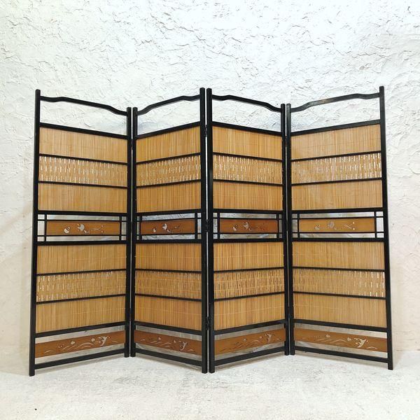 屏風　衝立　パーテーション　アンティーク　間仕切り　ヴィンテージ　レトロ 屏風 衝立 パーテーション アンティーク 間仕切り ヴィンテージ レトロ