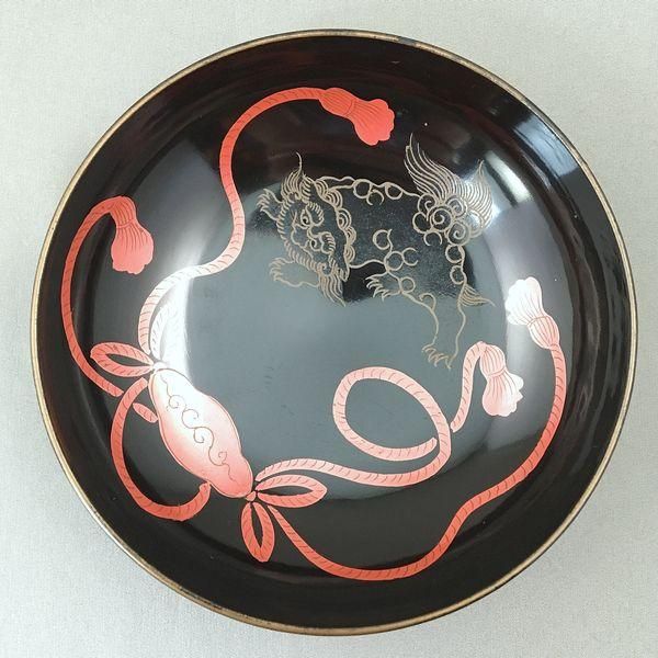 蔵出し蒔絵木皿五枚セット、吉野塗 花紋蒔絵 菓子皿 菓子皿・銘々皿|蒔絵・朱塗・椿皿など雅やかな漆器のアンティーク皿