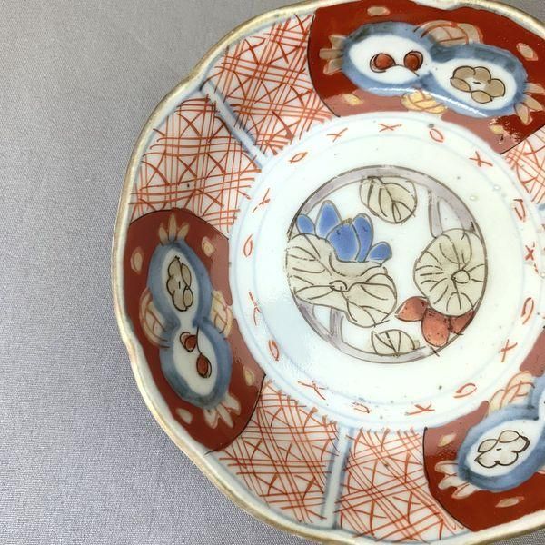 希少な手描き赤絵豆皿｜直径10 高さ2.5｜伝統の和食器