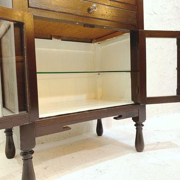デンタル キャビネット アンティーク 収納 木製 レトロ デンタル キャビネット アンティーク 収納 木製 レトロ