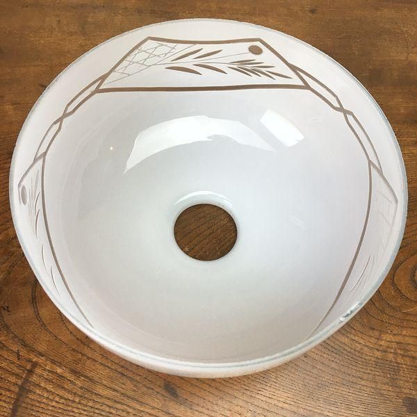電笠　乳白硝子　昭和レトロ　大正浪漫　切り子 花模様 電笠 乳白硝子 昭和レトロ 大正浪漫 切り子 花模様