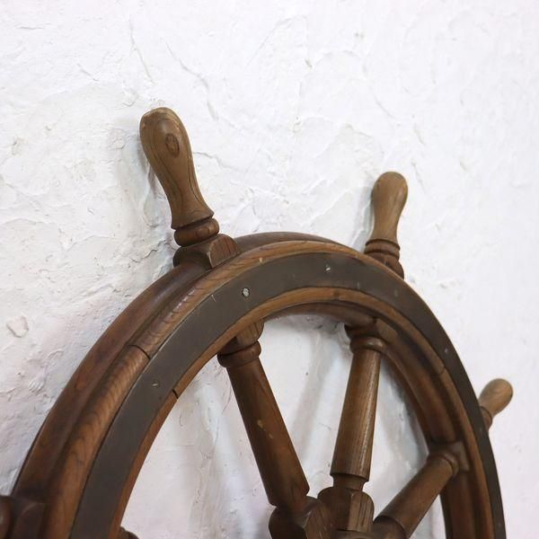 舵輪 直径93cm 雑貨 直径直径