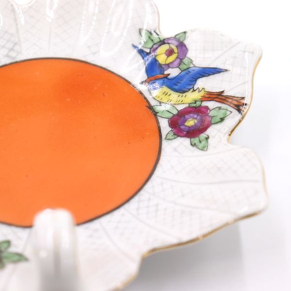 ノリタケレモン皿(鳥と花)