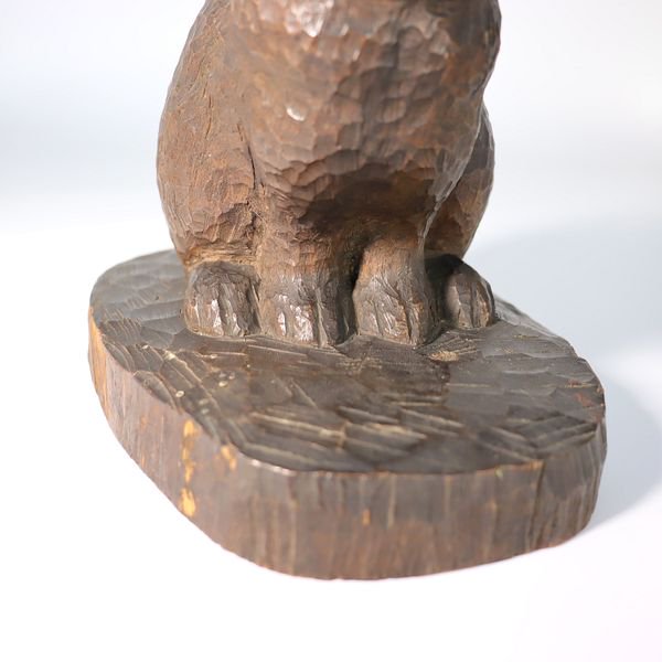 木彫り置物(うさぎ) - 骨董・アンティーク・ヴィンテージの家具・食器 