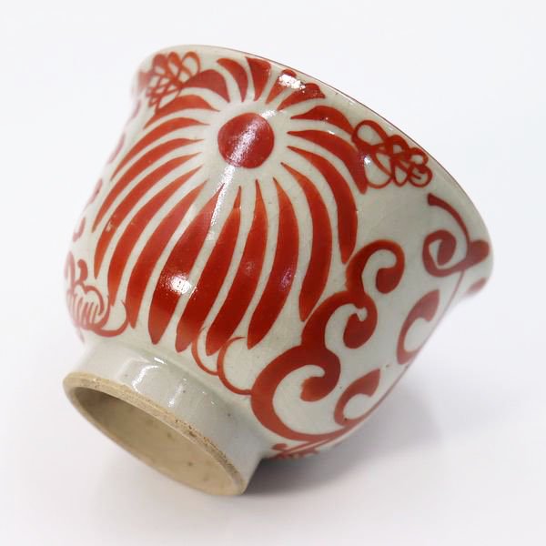赤絵湯呑み(犬山焼) - 骨董・アンティーク・ヴィンテージの家具・食器 