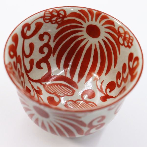 赤絵湯呑み(犬山焼) - 骨董・アンティーク・ヴィンテージの家具・食器 