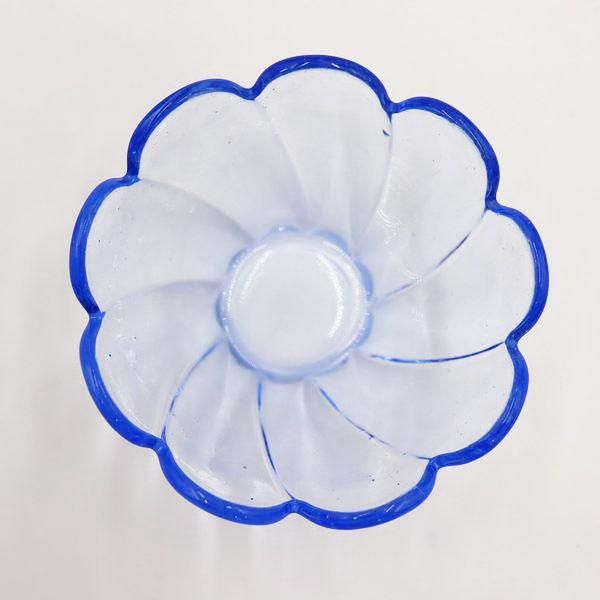 昭和初期日本製ガラス小鉢 レトロ気泡入り