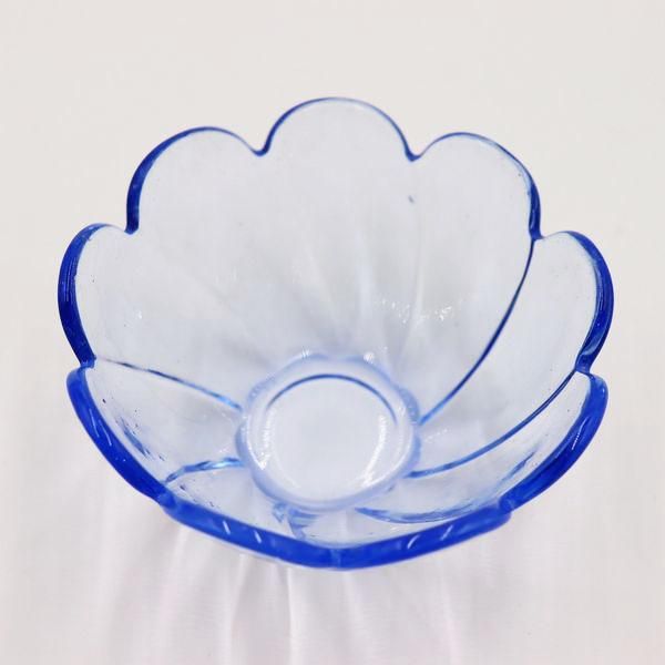 昭和初期日本製ガラス小鉢 レトロ気泡入り