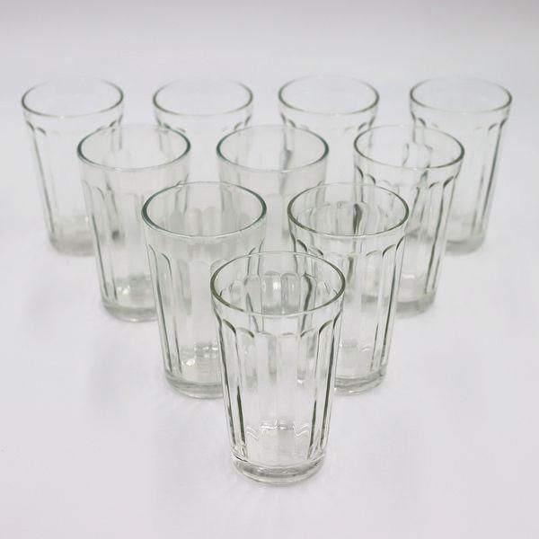 アンティーク　グラス　グラビール　小さめのコップ　三個　大正〜昭和初期　薄手 アンティーク グラス グラビール 小さめのコップ 三個 大正