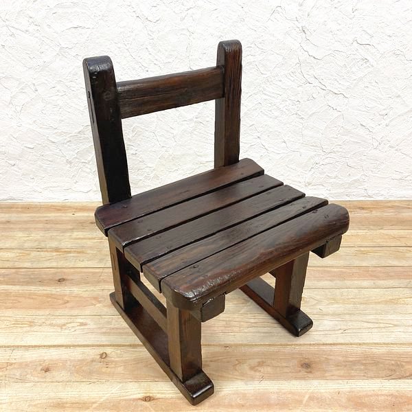 日本製昭和レトロ素朴なスクールチェア子供椅子