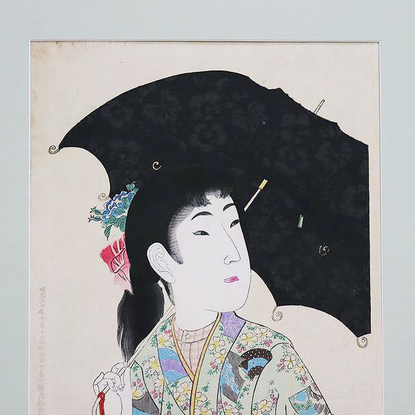 周延美人画 真美人 人形 楊州周延画 - 美術品