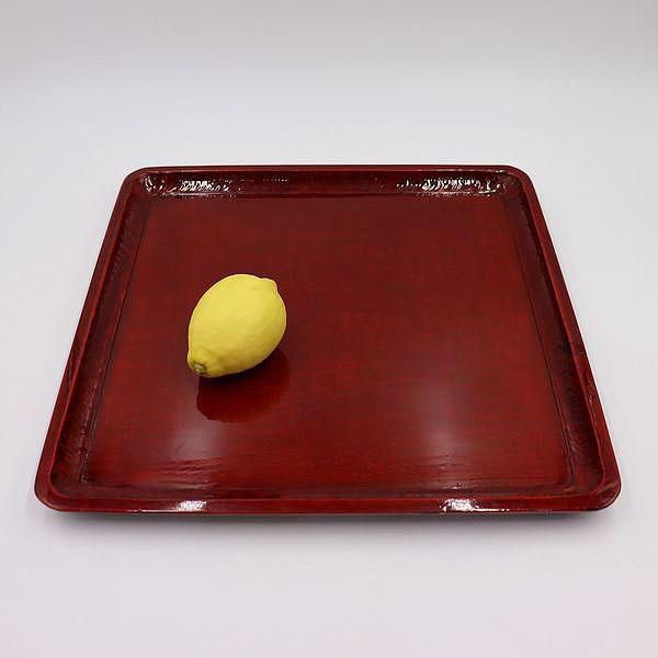 R》伝統工芸 讃岐彫 四方膳4客 讃岐膳 会席膳 盆 250701D5 ❗️割引 天然木製漆塗 讃岐彫 刳り貫き盆 会席膳 5客セット - 生活骨董