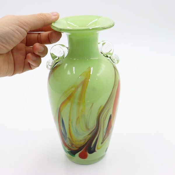 マーブルガラス花瓶 - 京都の骨董・アンティーク・ヴィンテージの家具 