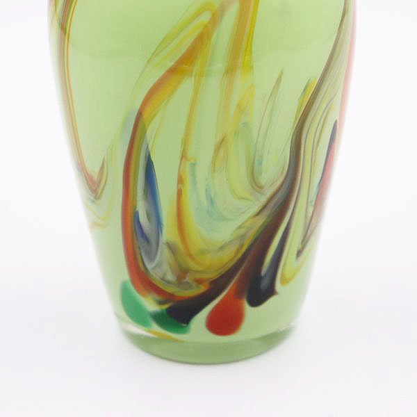 マーブルガラス花瓶 - 骨董・アンティーク・ヴィンテージの家具・食器