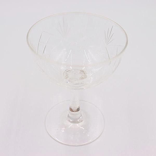 アンティーク グラス グラビール 小さめのコップ 三個 大正〜初期 薄手