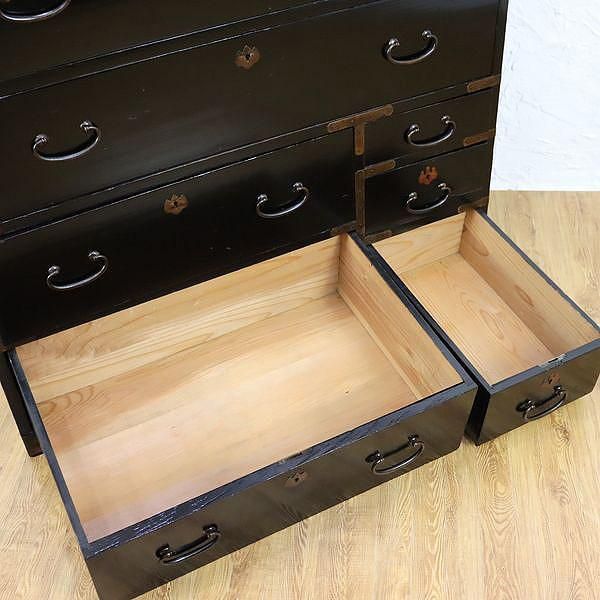 明治和ダンス 和箪笥｜明治大正期・前桐 92幅