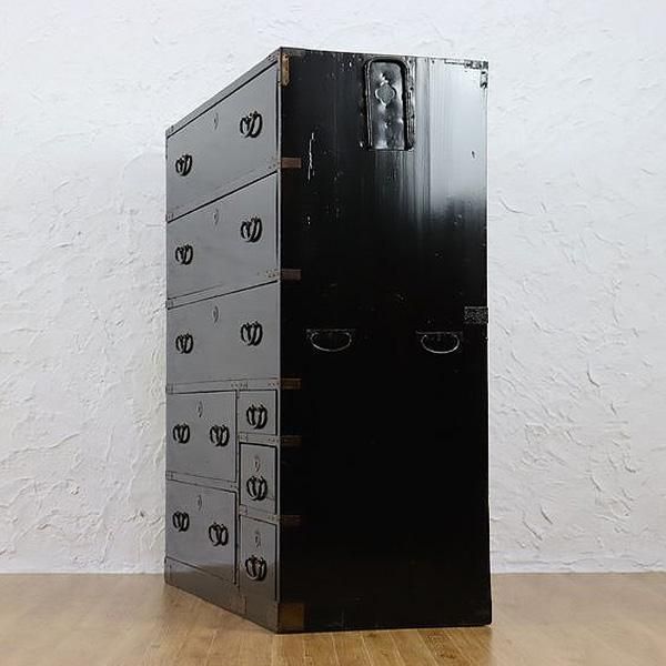 黒塗三尺和箪笥｜明治大正期 幅90cm