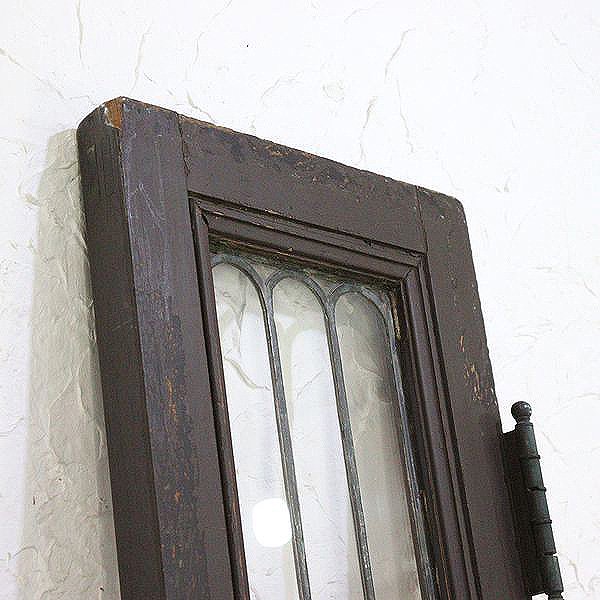 細幅ドア ステンドグラス 洋館風 西洋 建具 格子 アンティーク - 骨董 