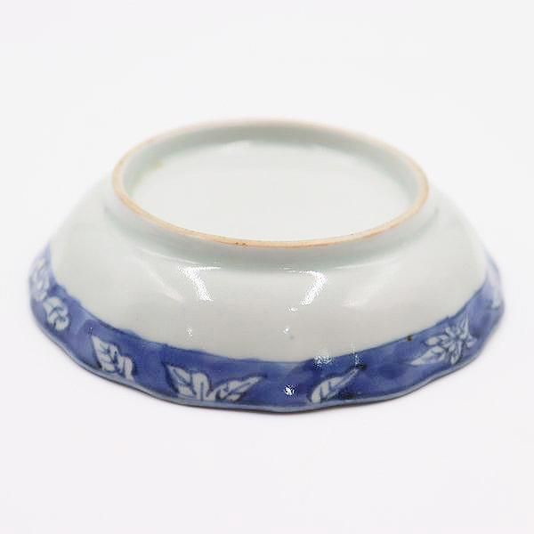 手描き 染付 小皿 小花 大正・昭和初期 アンティーク食器(花鳥 手描き 染付 小皿 小花 大正・昭和初期 アンティーク食器(花鳥