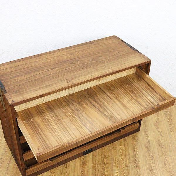 引出し収納棚 和箪笥 和風キャビネット 和室 骨董 和家具