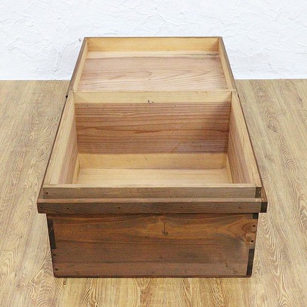 木製収納ボックス アンティーク ヴィンテージ シンプル ナチュラル ...