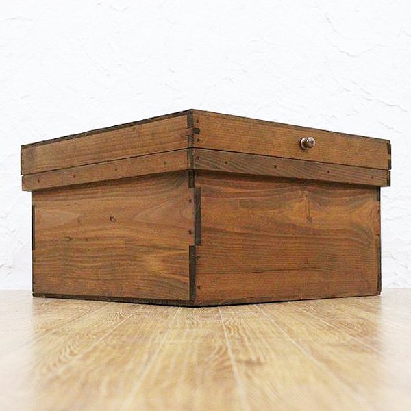 木製収納ボックス アンティーク ヴィンテージ シンプル ナチュラル