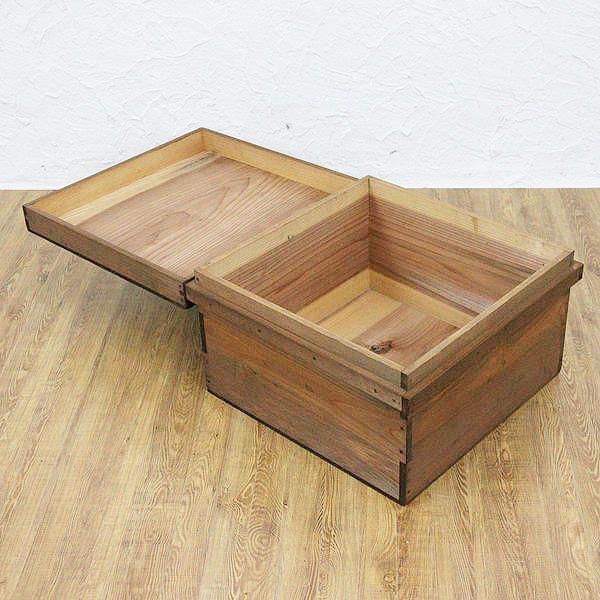 木製収納ボックス アンティーク ヴィンテージ シンプル ナチュラル