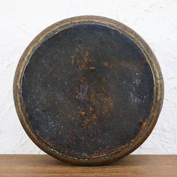 ヨーロッパ製 銅の入れ物 カッパー オブジェ 花器 アンティーク